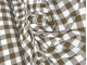 Tablecloth, with 2.5cm check, wrinkle-free, Brown